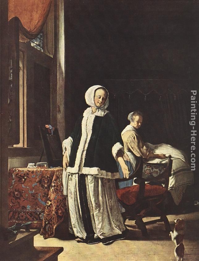 Frans van Mieris Young woman in the morning